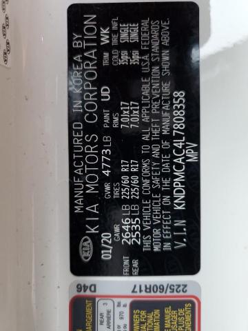 KNDPMCAC4L7808358 KIA Sportage Lx
