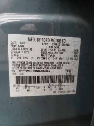 2022 FORD MAVERICK X - 3FTTW8E99NRA03066