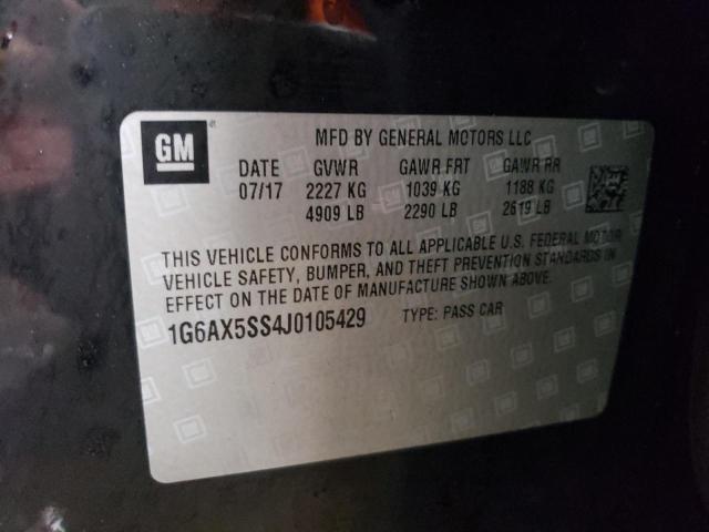 2018 CADILLAC CTS LUXURY - 1G6AX5SS4J0105429