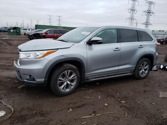 VIN 5TDJKRFH6ES022265 2014 Toyota Highlander, Xle no.1