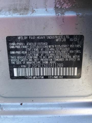 JF2GPACC6D1811289 Subaru Xv Crosstrek 2.0 Premium