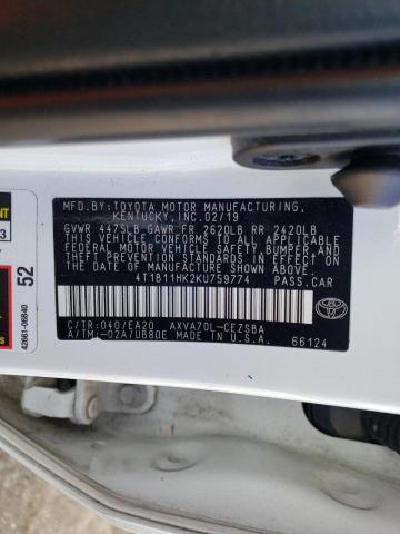 2019 TOYOTA CAMRY L - 4T1B11HK2KU759774