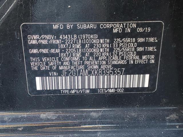 JF2GTAMCXK8395357 Subaru Crosstrek Limited