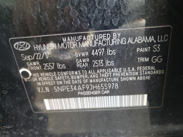 2018 HYUNDAI SONATA SPO - 5NPE34AF9JH655978