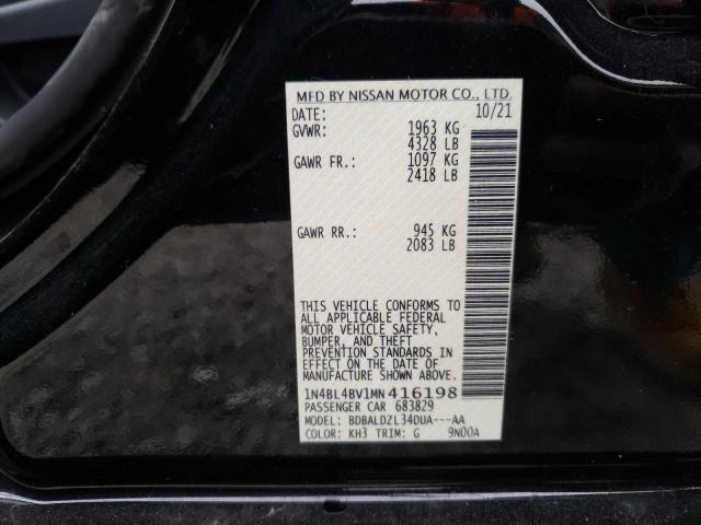 1N4BL4BV1MN416198 Nissan ALTIMA S