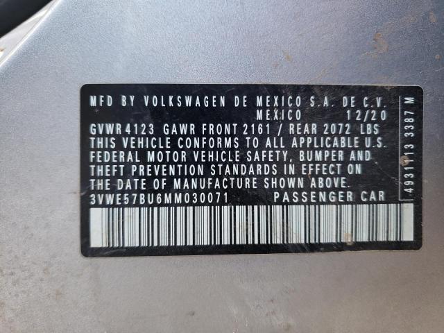 2021 VOLKSWAGEN JETTA SEL - 3VWE57BU6MM030071