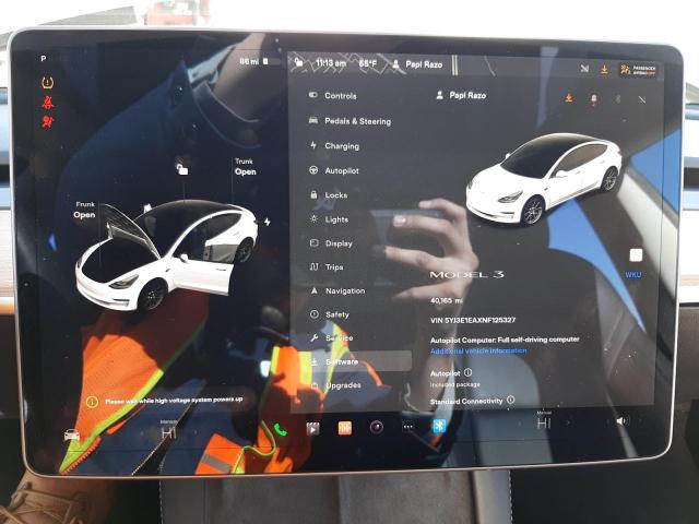 2022 TESLA MODEL 3 - 5YJ3E1EAXNF125327