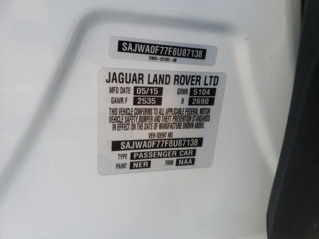 SAJWA0F77F8U87138 Jaguar XF