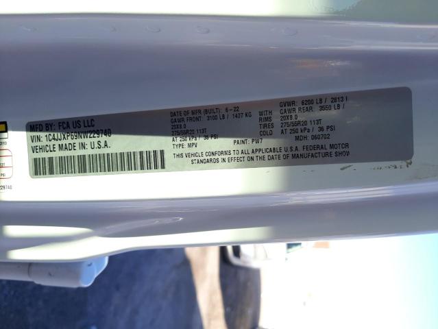 1C4JJXP69NW229740 Jeep Wrangler Unlimited Sahara 4xe