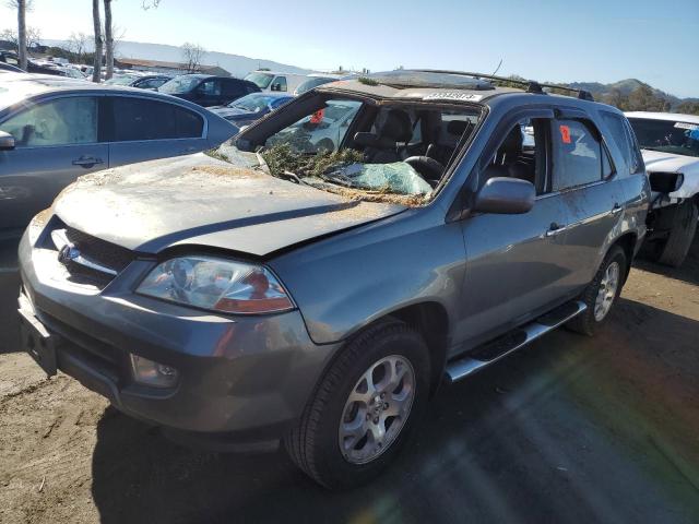Salvage cars for sale from Copart San Martin, CA: 2001 Acura MDX Touring