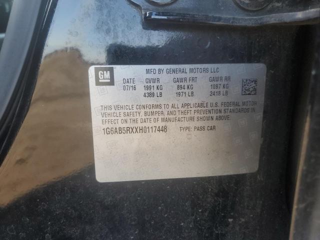 1G6AB5RXXH0117448 Cadillac ATS LUXURY