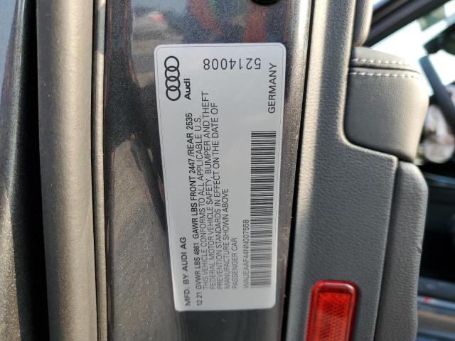 2022 AUDI A4 PREMIUM - WAUEAAF44NN007558