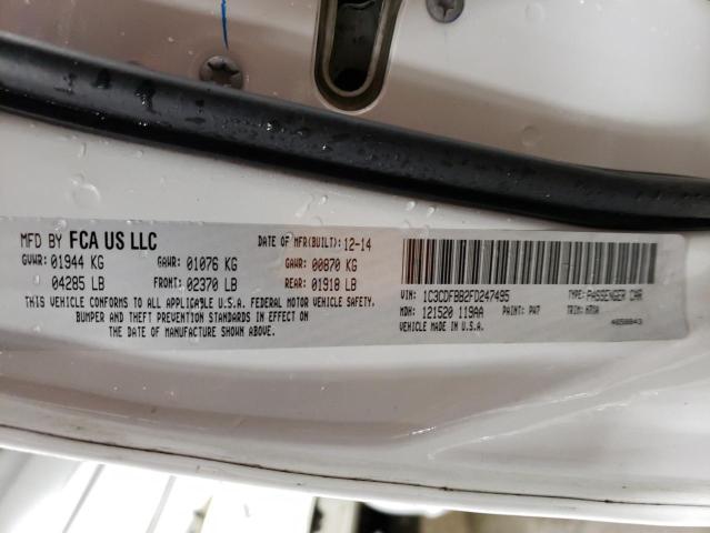 2015 DODGE DART SXT 1C3CDFBB2FD247495