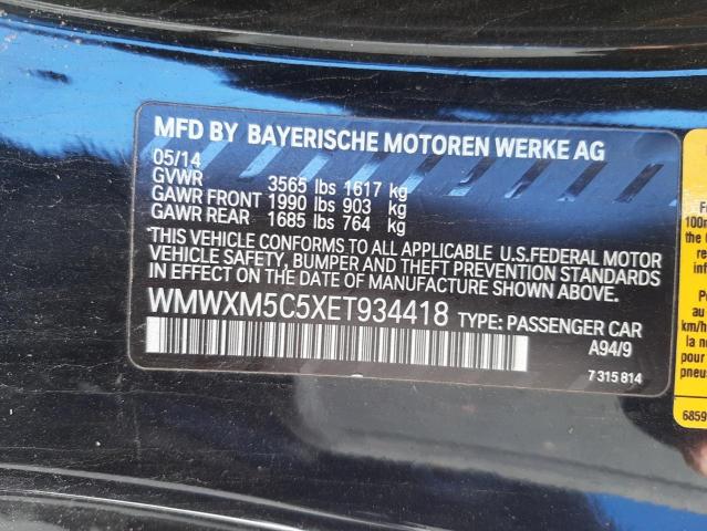 WMWXM5C5XET934418 Mini Cooper