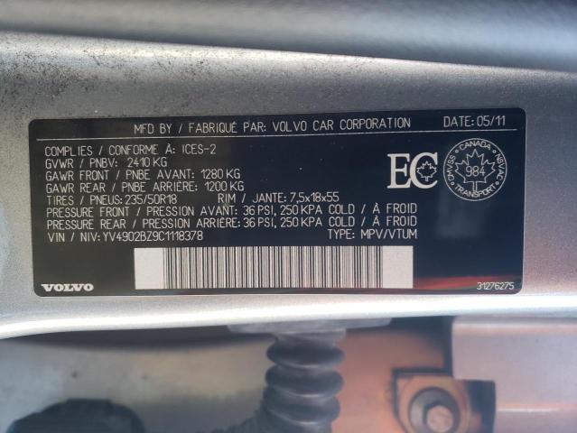 YV4902BZ9C1118378 Volvo Xc70 T6