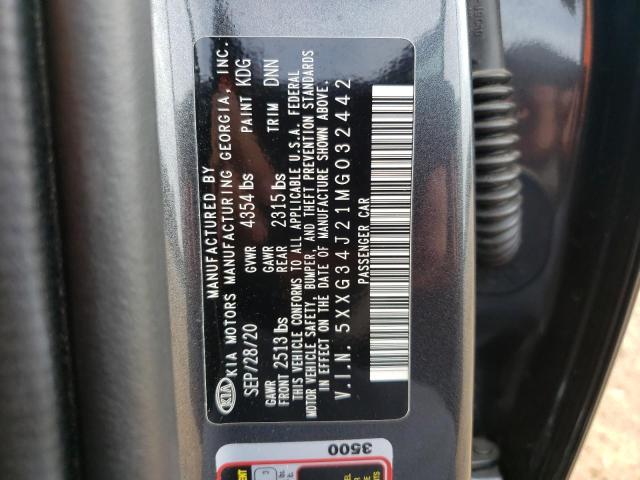 2021 KIA K5 EX - 5XXG34J21MG032442