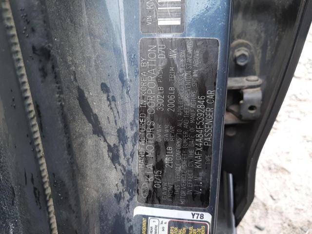 KNAFX4A84F5392846 KIA FORTE EX