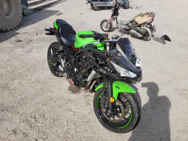 Salvage Motorcycles for parts for sale at auction: 2022 Kawasaki EX650 N