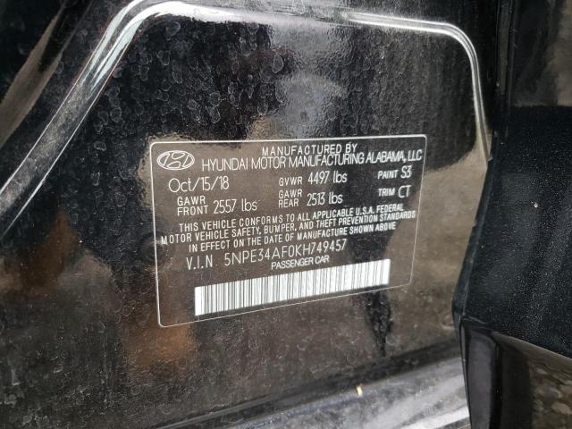 2019 HYUNDAI SONATA LIM - 5NPE34AF0KH749457