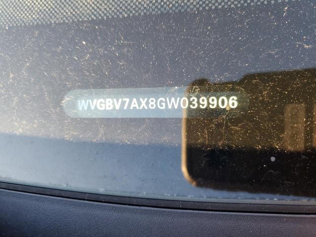 2016 VOLKSWAGEN TIGUAN S - WVGBV7AX8GW039906