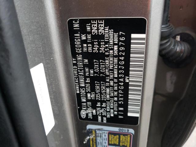 5XYPG4A33JG429767 KIA SORENTO LX
