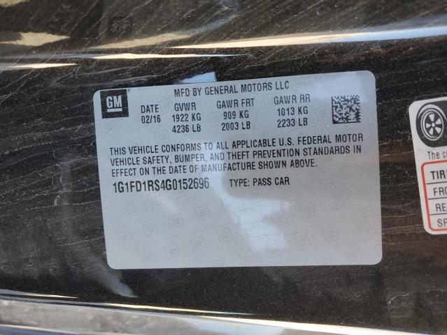 2016 CHEVROLET CAMARO LT - 1G1FD1RS4G0152696