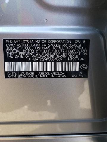 2019 LEXUS IS 300 JTHBA1D29K5084069