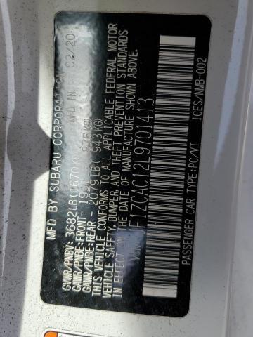 JF1ZCAC12L9701413 Subaru BRZ