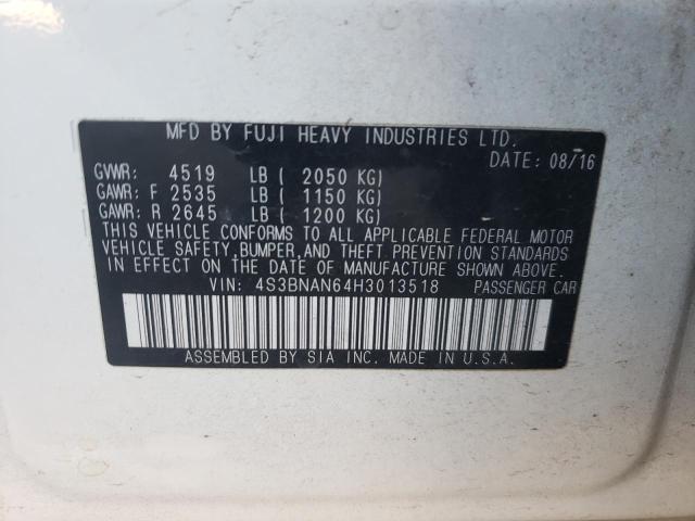 4S3BNAN64H3013518 Subaru Legacy 2.5i Limited