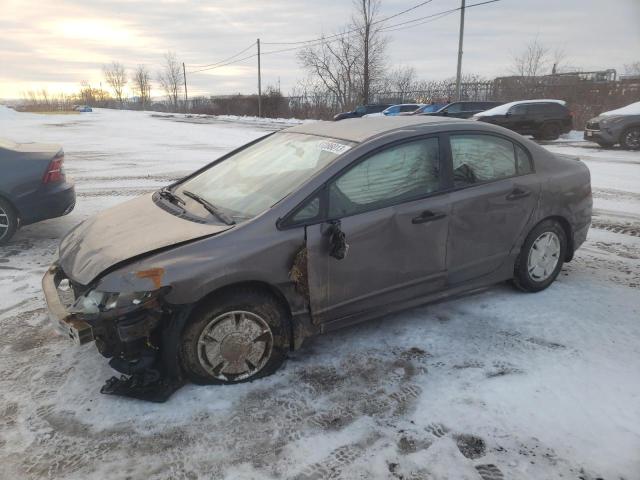 Salvage cars for sale from Copart Montreal Est, QC: 2009 Honda Civic DX-G