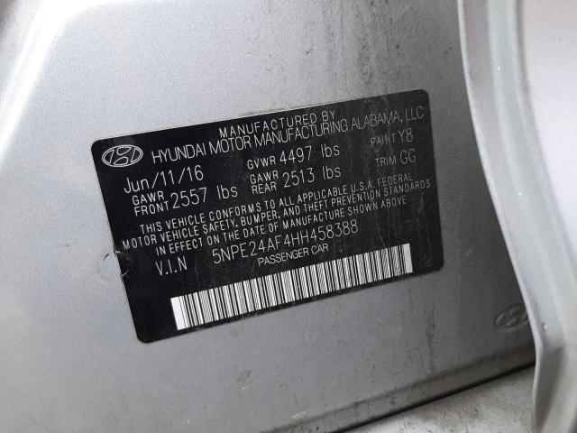 2017 HYUNDAI SONATA SE 5NPE24AF4HH458388