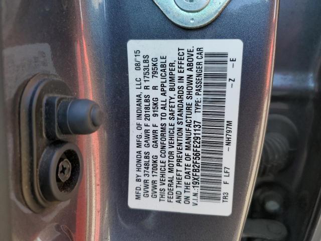 2015 HONDA CIVIC LX 19XFB2F56FE291137
