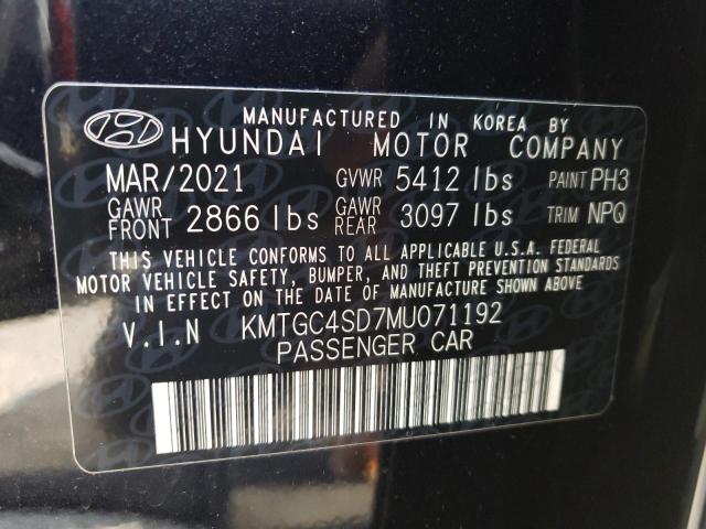 2021 GENESIS G80 BASE - KMTGC4SD7MU071192