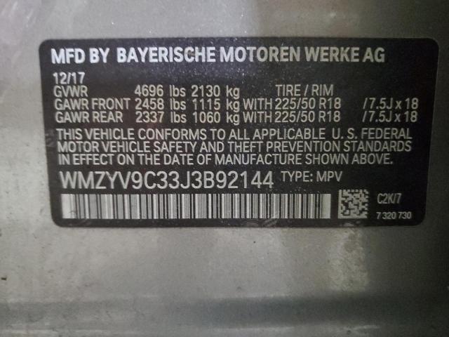 WMZYV9C33J3B92144 Mini Cooper Jcw Countryman All4