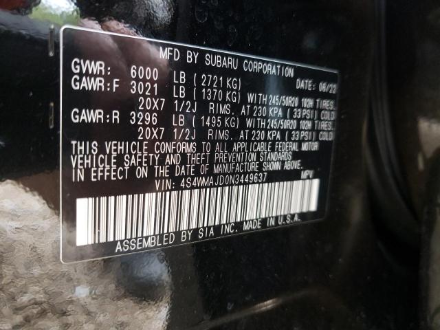 2022 SUBARU ASCENT ONY 4S4WMAJD0N3449637