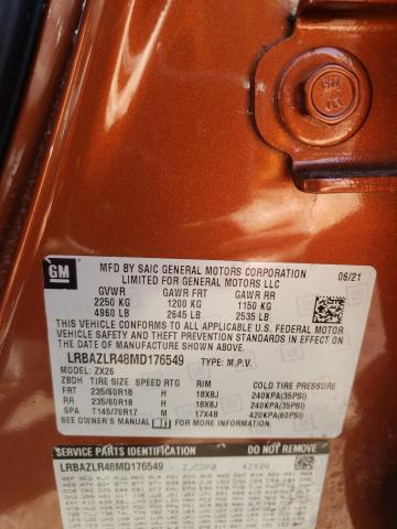 2021 BUICK ENVISION P - LRBAZLR48MD176549
