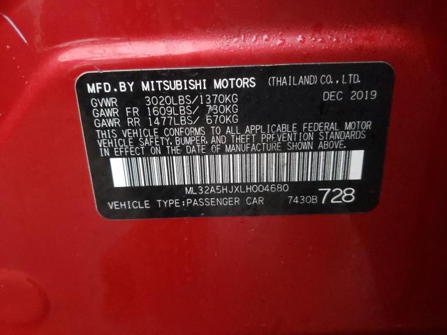 2020 MITSUBISHI MIRAGE LE - ML32A5HJXLH004680