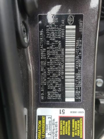 2018 TOYOTA CAMRY L - 4T1B11HK7JU575896