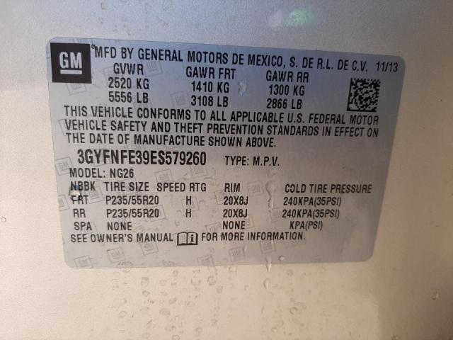 3GYFNFE39ES579260 Cadillac Srx Performance Collection
