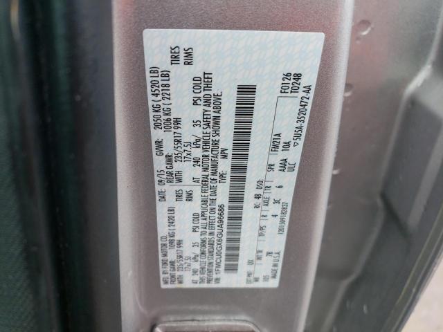 2016 FORD ESCAPE SE 1FMCU0GX6GUA96686