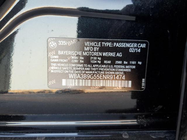 WBA3B9G55ENR91474 BMW 3 Series