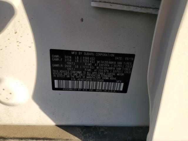 2020 SUBARU OUTBACK ON 4S4BTGKD8L3112908