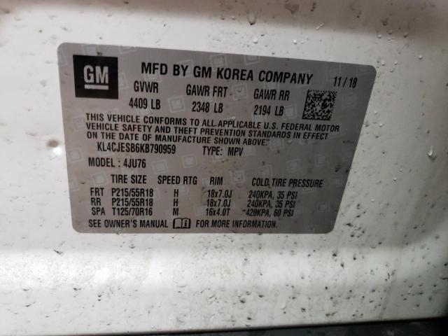 2019 BUICK ENCORE PRE - KL4CJESB6KB790959