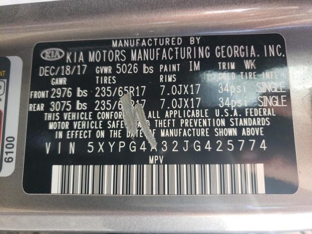 2018 KIA SORENTO LX - 5XYPG4A32JG425774