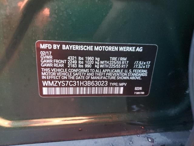 WMZYS7C31H3B63023 Mini COOPER COUNTRYMAN