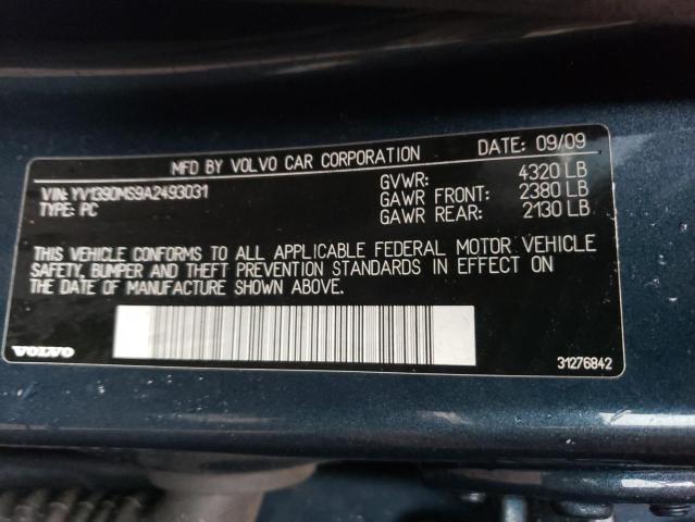 YV1390MS9A2493031 Volvo S40