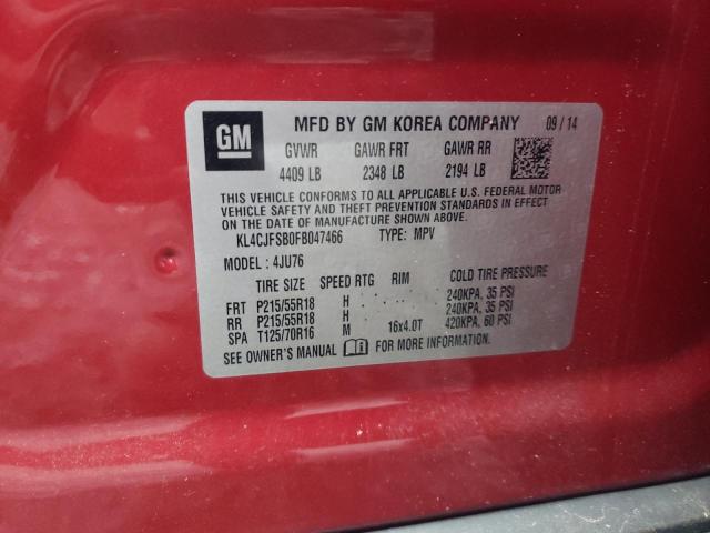 2015 BUICK ENCORE CON - KL4CJFSB0FB047466