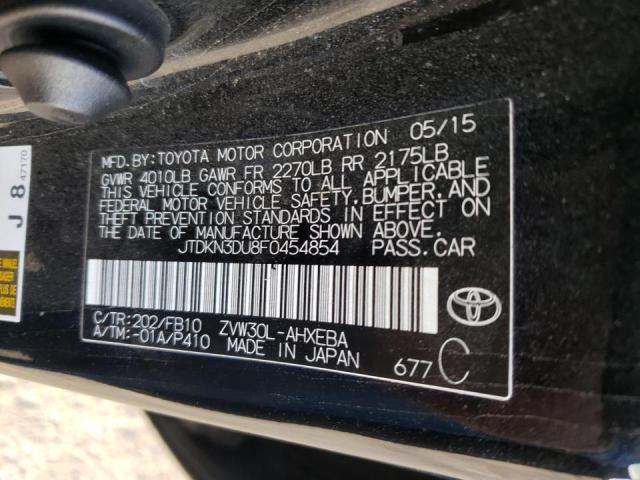 2015 TOYOTA PRIUS JTDKN3DU8F0454854