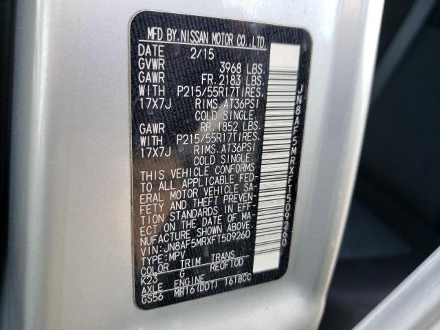 2015 NISSAN JUKE S - JN8AF5MRXFT509260
