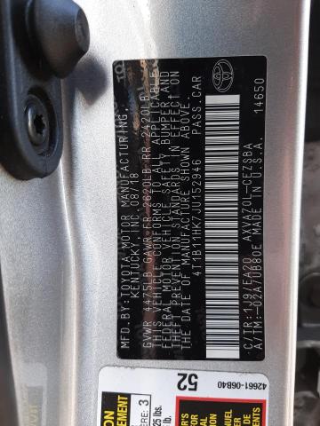 2018 TOYOTA CAMRY L - 4T1B11HK7JU152946